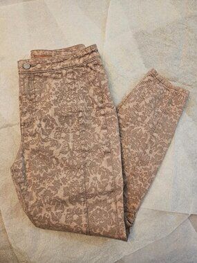 Pilcro High Rise Jeggings - Size 31 - Pinkish Cream